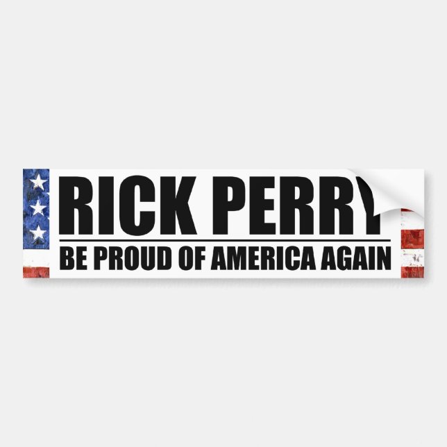 RIck Perry Bumper Stickers Buttons Decals (Front)