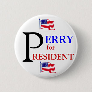 Rick Perry for President 2012 6 Cm Round Badge