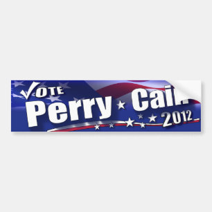 Rick Perry Herman Cain 2012 GOP Bumper Sticker