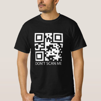 rick roll funny QR scan code don't scan me T-Shirt