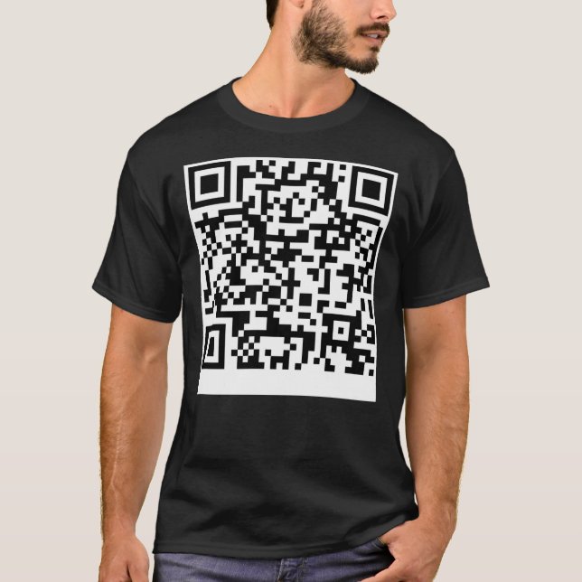 Rick Roll QR Code Essential T-Shirt (Front)