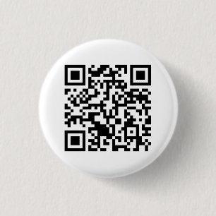Rick Roll QR Code Rickrolled 3 Cm Round Badge