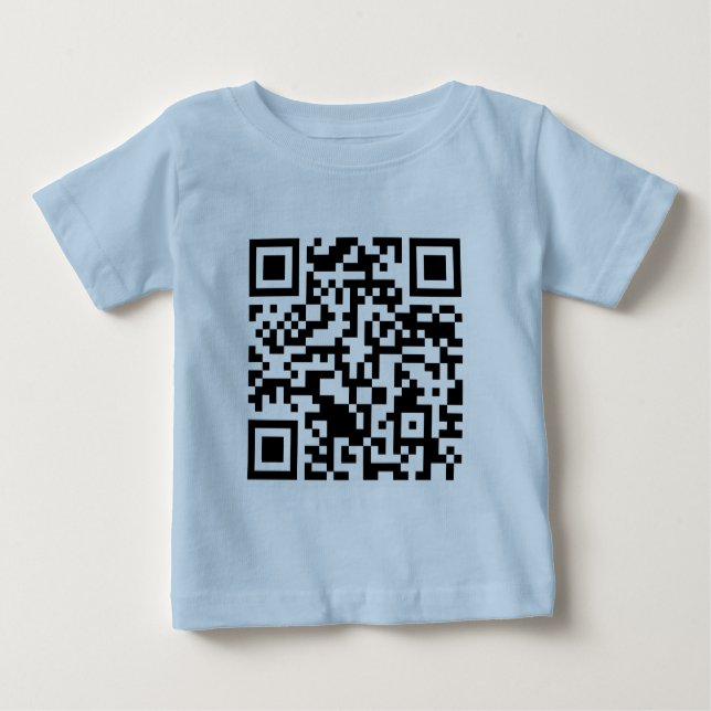 Rick Roll QR Code Rickrolled Baby T-Shirt (Front)
