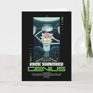Rick Sanchez Genius Quote Graphic Card