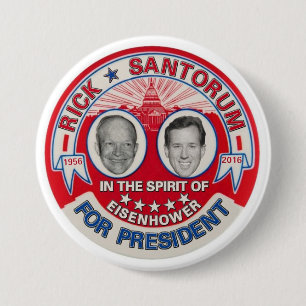 Rick Santorum 2016 7.5 Cm Round Badge