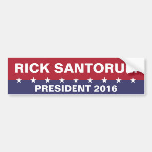 RICK SANTORUM for President 2016 Bumper Sticker