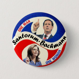Rick Santorum / Michele Bachmann 6 Cm Round Badge