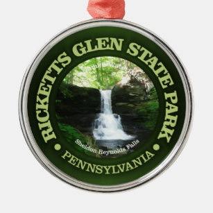 Ricketts Glen Metal Ornament