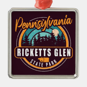 Ricketts Glen State Park Pennsylvania  Metal Ornament