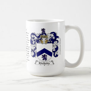 Ricketts, the Origin, the Meaning and the Crest Coffee Mug
