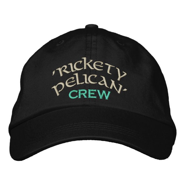 'Rickety Pelican' Crew Embroidered Hat (Front)