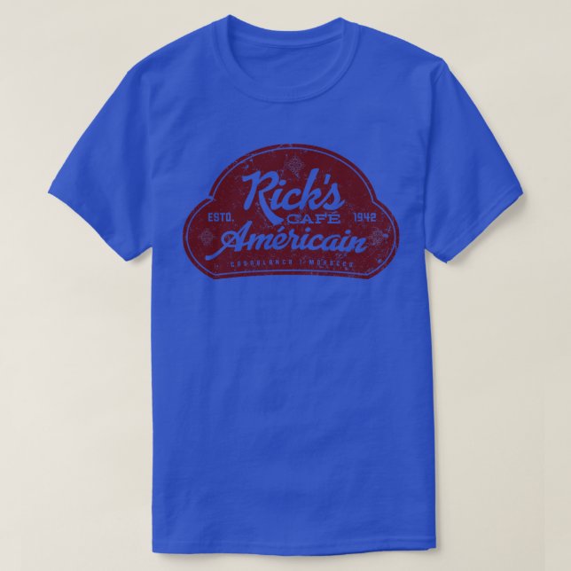Ricks Cafe Americain T-Shirt (Design Front)