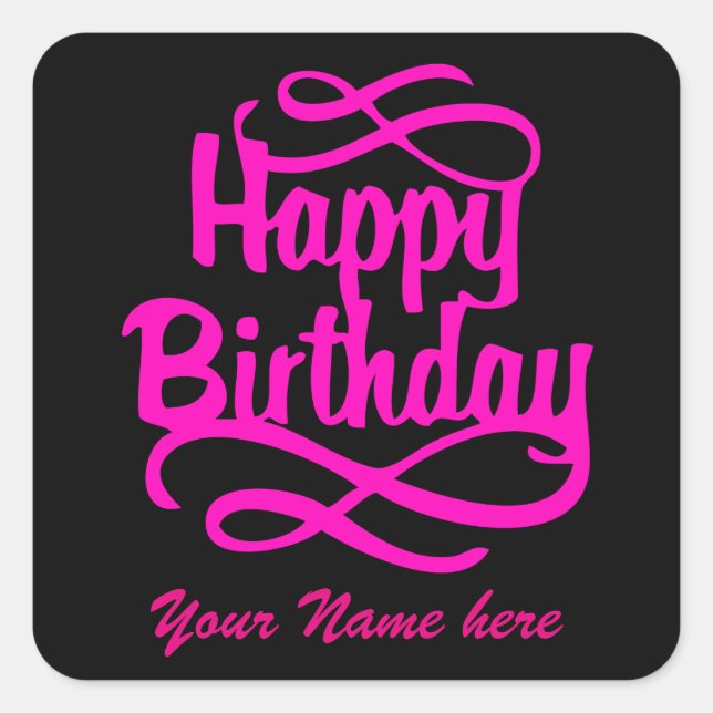 ricks happy birthday stickers (Front)