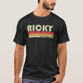 RICKY Gift Name Personalised Funny Retro Vintage B T-Shirt