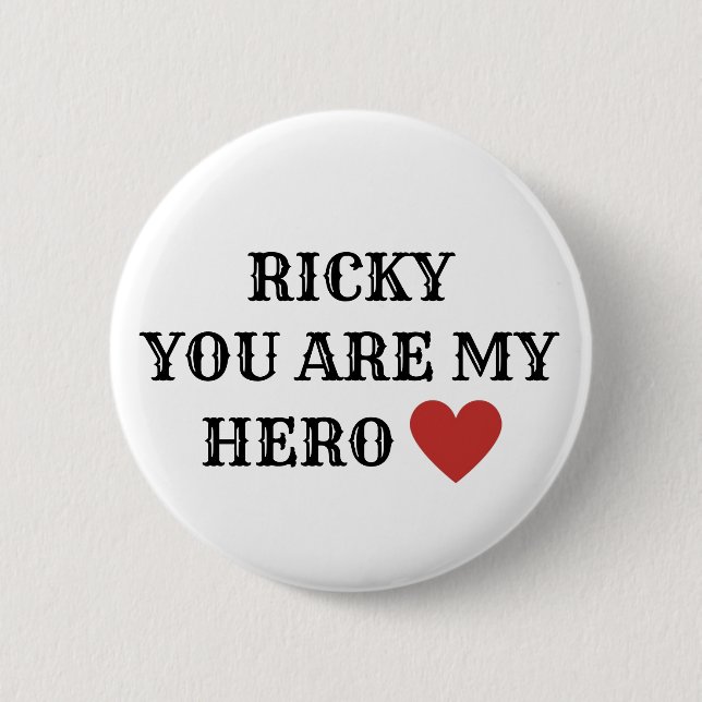 Ricky Hero Button (Front)