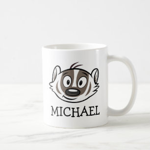 Ricky Racoon   Boomer Badger Face Coffee Mug
