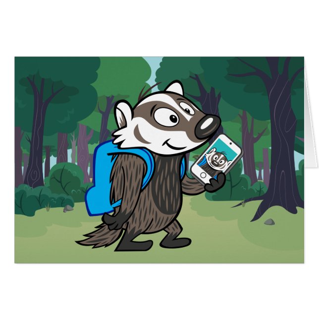 Ricky Racoon | Boomer Badger Selfie (Front Horizontal)