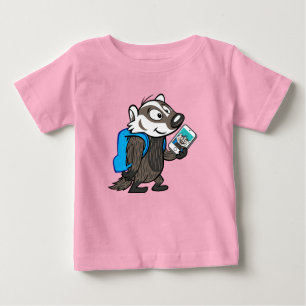 Ricky Racoon   Boomer Badger Selfie Baby T-Shirt
