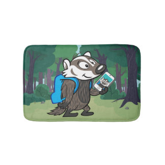 Ricky Racoon | Boomer Badger Selfie Bath Mat