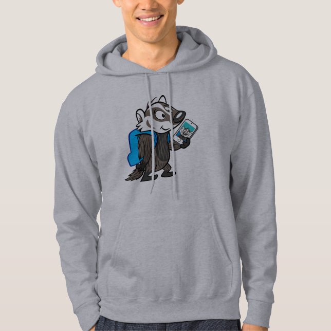 Ricky Racoon | Boomer Badger Selfie Hoodie (Front)
