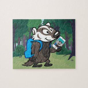 Ricky Racoon   Boomer Badger Selfie Jigsaw Puzzle