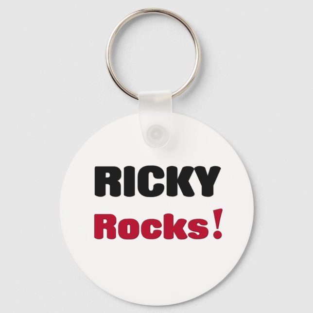 Ricky Rocks Key Ring (Front)
