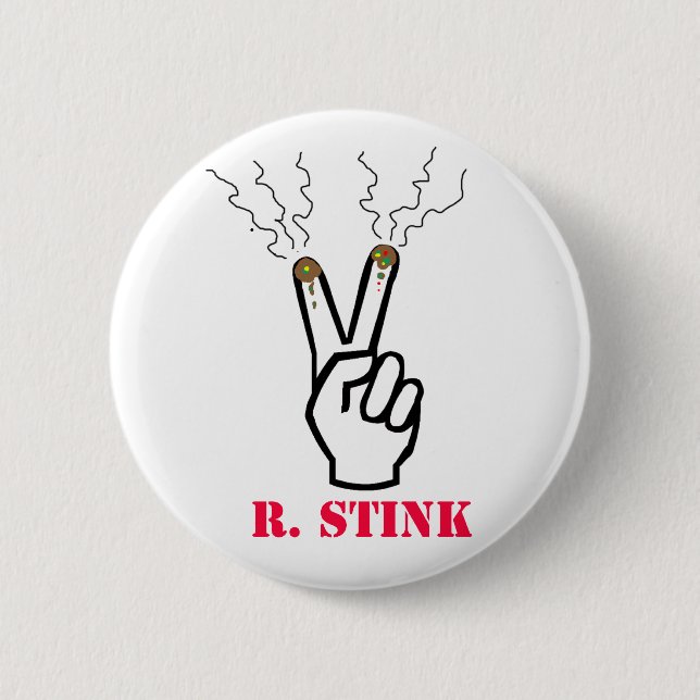 RickyStinkfingers 6 Cm Round Badge (Front)