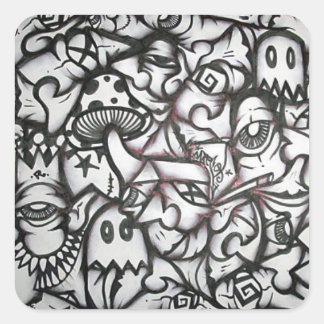 rico collage graffiti sticker