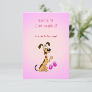 Rico the Dog Baby Boy Shower  Thank You Card