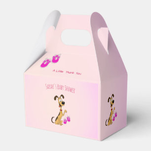 Rico the Dog Baby Girl Shower Favour Box