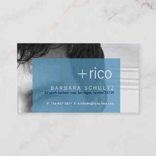 Rico's Face [blue] Business Cards