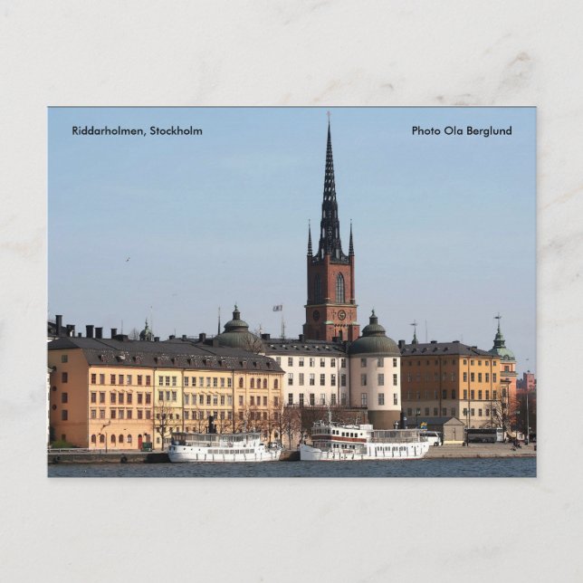 Riddarholmen, Stockholm, Photo ... Postcard (Front)