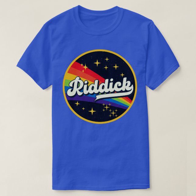Riddick Rainbow In Space Vintage Style T-Shirt (Design Front)