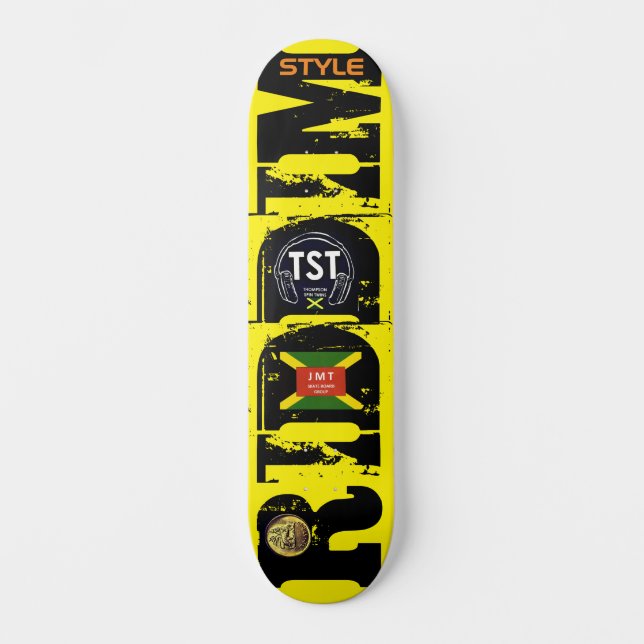 RIDDIM SYLE 7 3/4" Skateboard Deck (Front)