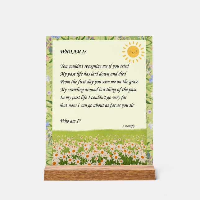 Riddle Art Acrylic Sign (Front)