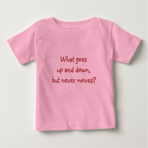 Riddle Me T's-What goes up and down Baby T-Shirt