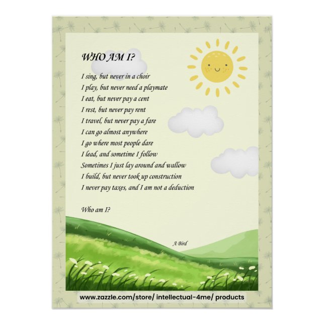 Riddle Wall Art (Front)