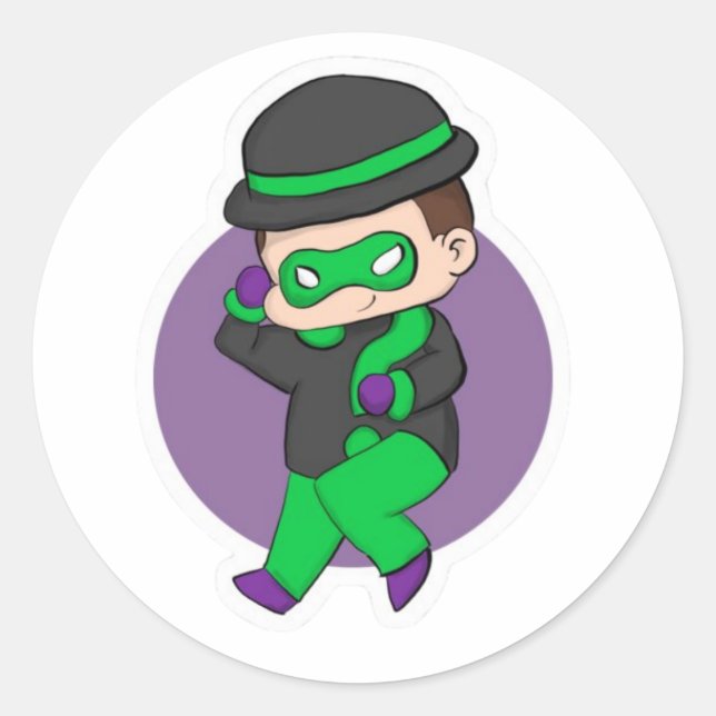 Riddler Questionmark Jacket Sticker (Front)
