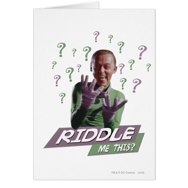 Riddler - Riddle Me This (Front)