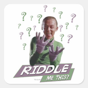 Riddler - Riddle Me This Square Sticker