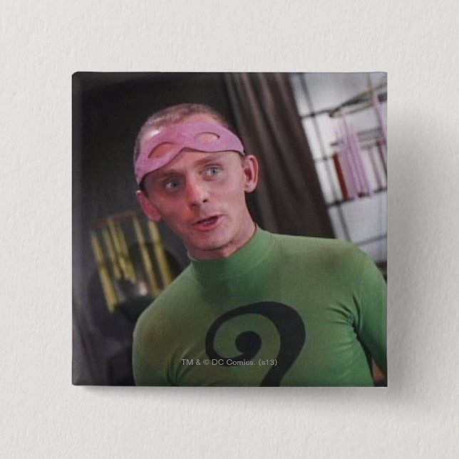 Riddler - Unmasked 2 15 Cm Square Badge (Front)