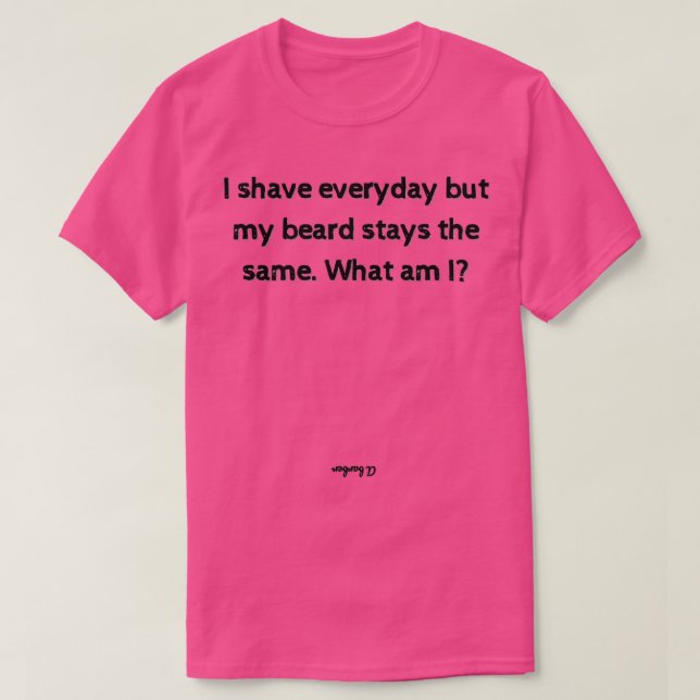 Riddles and Answers Funny Barber Brain teaser quot T-Shirt (Design Front)