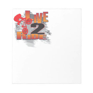 Ride 2 Live BMX Biker Notepad