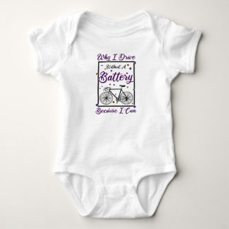 Ride A Bicycle Cyclist Without A Battery Baby Bodysuit