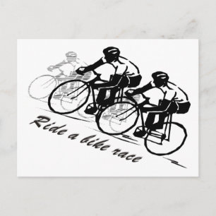 ride a Bike Race Postcard
