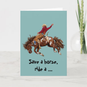 Ride A Cowboy Card