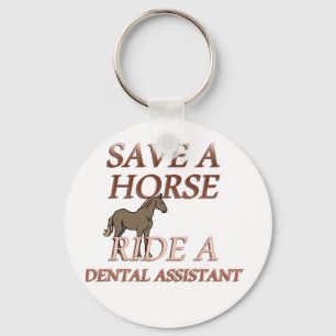 Ride a Dental Assistant Key Ring