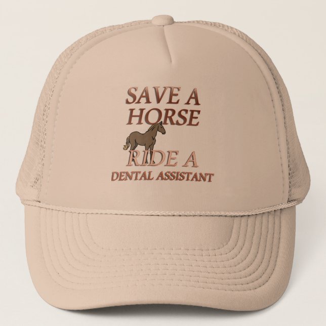Ride a Dental Assistant Trucker Hat (Front)
