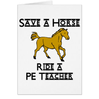 ride a PE teacher
