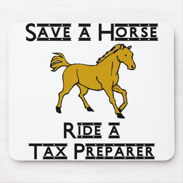 ride a tax preparer mouse pad (Front)